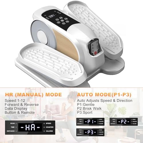 Low Impact Mini Under Desk Elliptical Quiet Electric Leg Exerciser