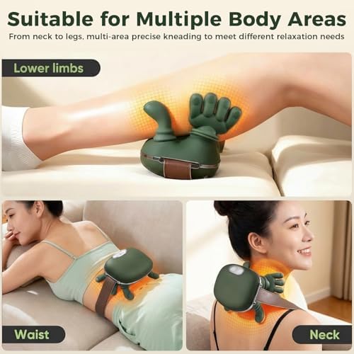 KppeX New Model Neck Massagers Pillow with Heat for Pain Relief Deep‑Tissue