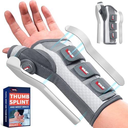 FEATOL Thumb Spica Splint Wrist Brace for De Quervain's & Carpal tunnel
