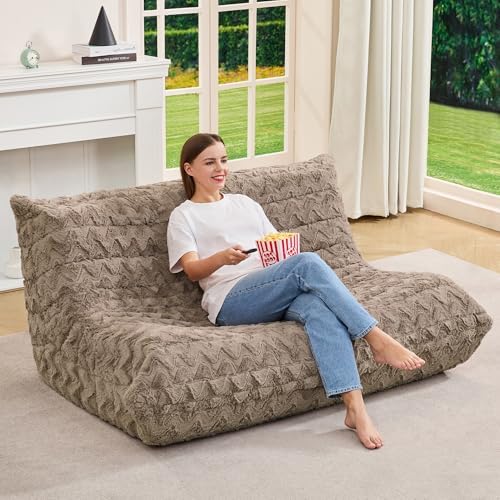 Hobestluk Large Bean Bag Chairs for Adults Fireside BeanBag Couch Togo Sofa
