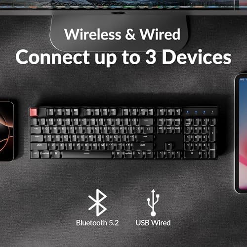 Keychron K10 (Version 2) Full Size QMK Wireless Custom Mechanical Keyboard