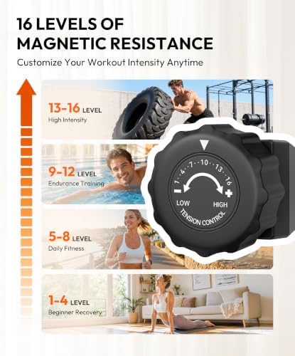 THERUN Elliptical Exercise Machine, Magnetic Elliptical Machine for Home