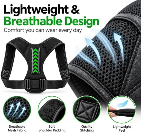 Posture Corrector for Women, Invisible Back Brace Under Clothes