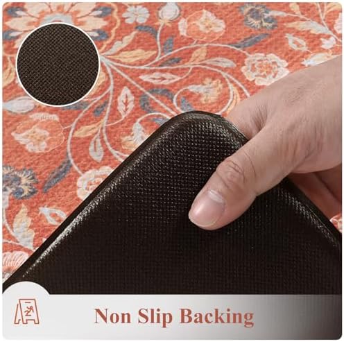KIMODE Anti Fatigue Mat for Kitchen Floor,Cushioned Kitchen Rugs Sets of 2