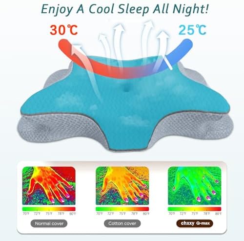 CHxxy Cervical Pillow for Neck Pain Relief, Memory Foam Pillows