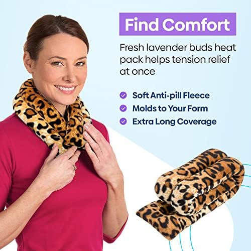 SunnyBay Lavender Heating Pad, Neck and Shoulder Wrap, 26x5 inch