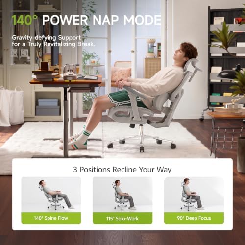 S9 Ergonomic Office Chair 3-Zone Lumbar Support for Back Pain Relief