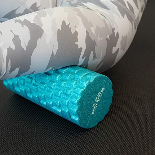 The Original Body Roller - High Density Foam Roller Massager for Deep Tissue Massage of the Back and Leg Muscles - Self Myofascial Release of Painful Trigger Point Muscle Adhesions (Turquoise)