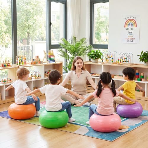 Lewtemi 4 Pcs Flexible Seating for Classroom Elementary 20'', Vivid Color