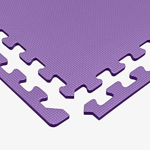 We Sell Mats 3/8" Thick Multipurpose EVA Foam Exercise Floor Mat, Interlocking Tiles, Anti-Fatigue for Home or Gym