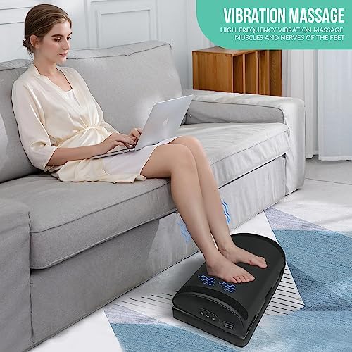 Snailax Heated Footrest Under Desk, Adjustable Foot Rest with Vibration
