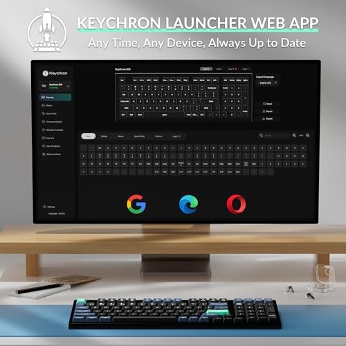 Keychron B35 Wireless Keyboard, 98 Keys Computer Keyboard with Number Pad