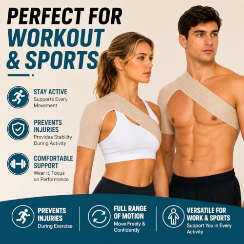 Shoulder Brace for Men & Women,Compression Shoulder Support Sleeve