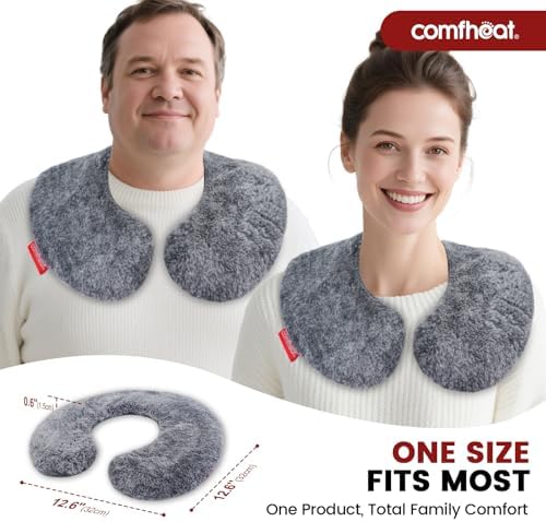 Lavender Microwave Neck Pillow, Heatable Neck Wrap for Pain Relief