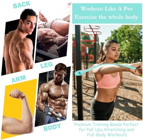 Foilswirl 8 Pcs Resistance Bands for Working Out