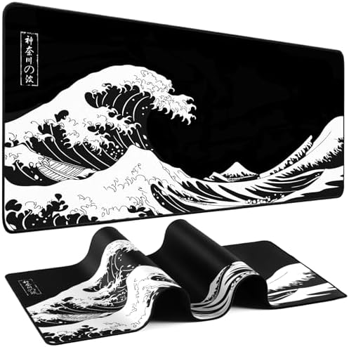 Mouse Pad Gaming - Desk Mat for Keyboard and Mouse - Large Mouse Pad for Desk, Mousepad (35.4" X 15.7") with Non-Slip Base, Desks Pad Mat Office and Home