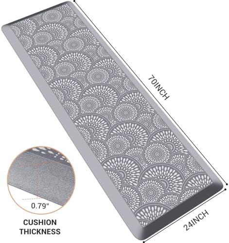 Mattitude 4/5 Inch Kitchen Mat, Waterproof Non-Slip Standing Mats and Rugs