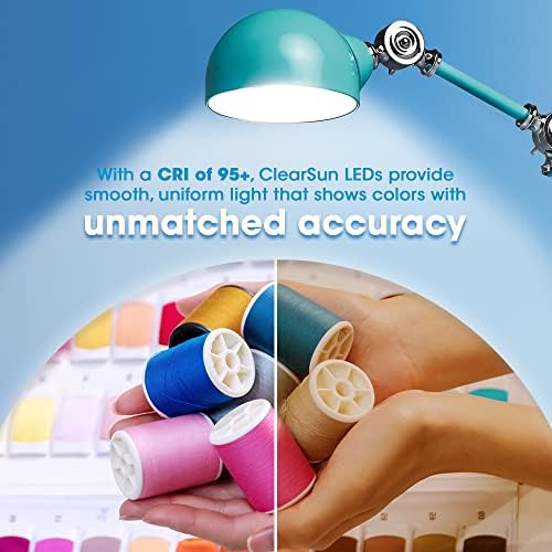 OttLite Revive LED Desk Lamp with USB Port, Turquoise