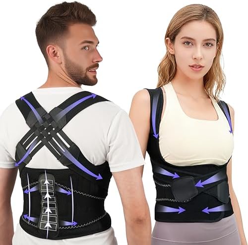 Back Brace Posture Corrector for Women and Men Vertical Alignment System, Lower Back Pain Relief, Back Straighter Instant Posture Corrector - Scoliosis （S）