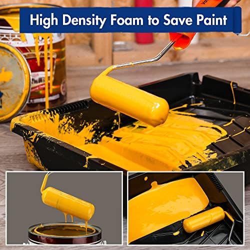 WORKPRO 4" Foam Paint Roller, 24-Pack Small Paint Rollers