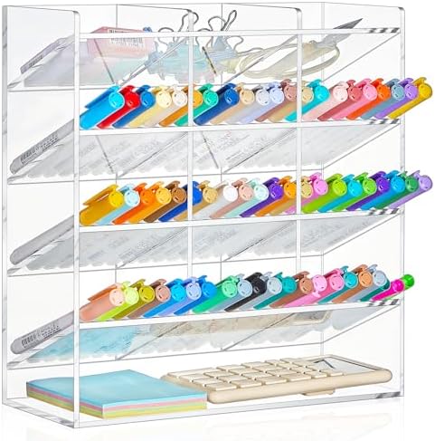 MotiMind Acrylic Pen and Marker Organizer for 150 Markers