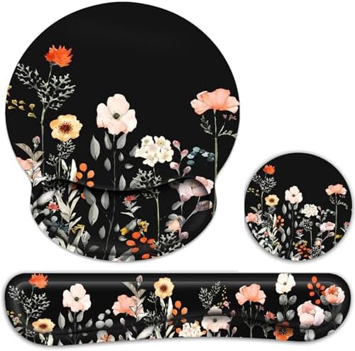 Ergonomic Mouse Pad with Wrist Rest and Keyboard Wrist Rest, Mousepad