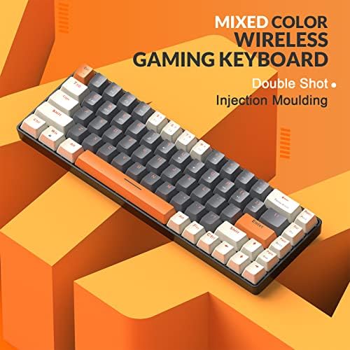 MAGIC-REFINER RK68 Compact 68 Keys Wireless Mechanical Gaming Keyboard