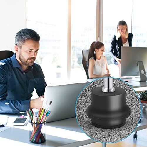 Omyoffice Chair Wheel Bell Glides Set of 5,1000LBS, Fixed Feet Replacement