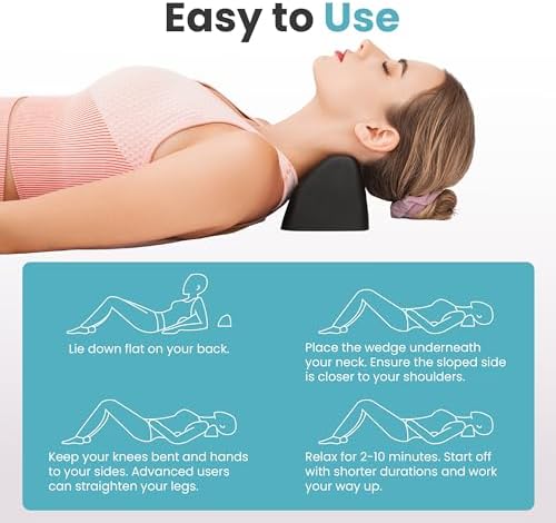 Lumia Wellness Occipital Release Tool, Cervical Traction Pillow for Pivtol Therapy, TMJ Relief, Neck and Shoulder Pain Relief, Neck Stretcher Traction Device