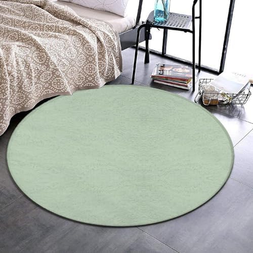 Highly Premium Quality Floor Mat, Office Chair Decor Mat, Room Sofa Yoga Soft Round Carpet Green, 24inch