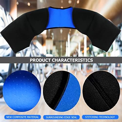 FERCAISH Double Shoulder Brace Warm Support Protector Shoulder Strap Brace for Sleeping Outdoor Lifting Sports, Relieve Chronic Tendinitis Pain, Breathable Sports Protective Gear (Size XL)
