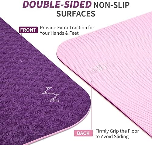 CAMBIVO Extra Wide Yoga Mat for Women and Men (72"/84"x 32"x 1/4") TPE Workout Mat, Non-slip Large Exercise Fitness Mat for Yoga, Pilates, Workout