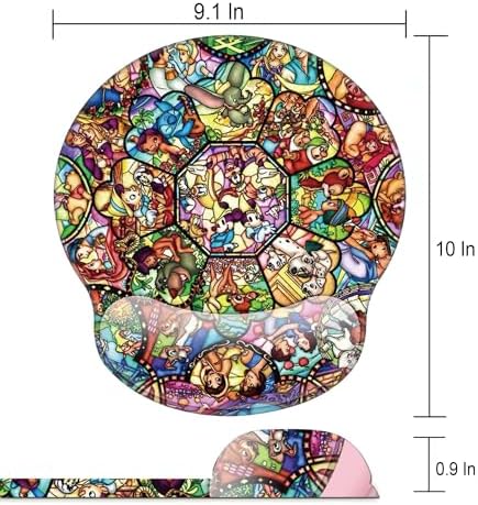Anime Ergonomic Mouse Pad with Wrist Support,Gaming Mousepad wiht Non-Slip Rubber Base for Laptop, Pain Relief Mouse Pads for Desk for Office Home