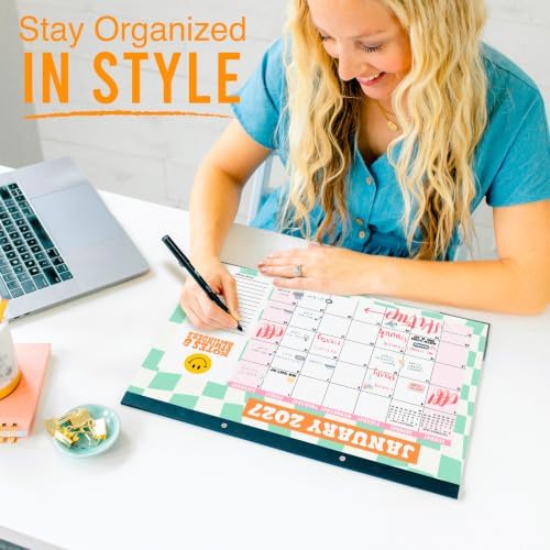 Large Desk Calendar 2027 - Desktop Calendar 2027-2028