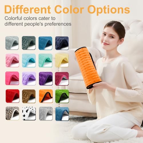Heating Pad,Electric Heating Pads,Heating Pad for Back,Orange,24x12 Inch