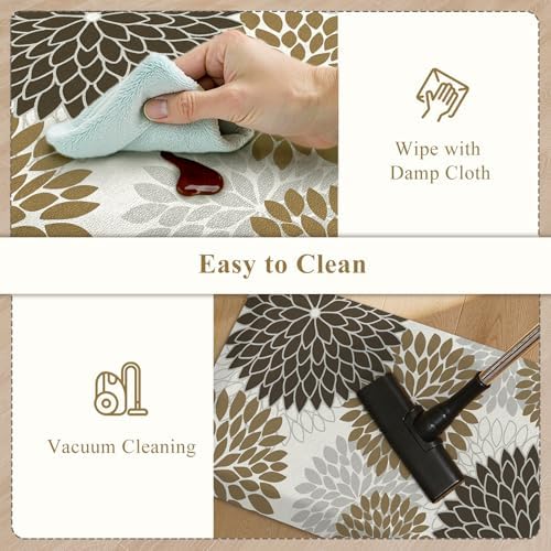 KIMODE Anti Fatigue Mats for Kitchen Floor Cushioned Kitchen Rugs Sets of 2