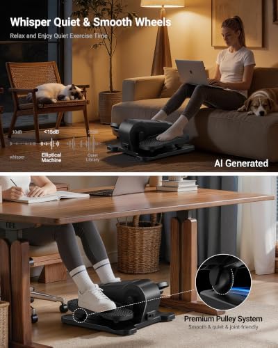 Under Desk Elliptical Machine Seated Pedal Exerciser