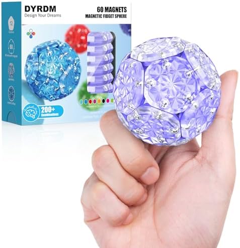 Magnetic Fidget Sphere, Adult Fidget Toy for Focus & Stress Relief