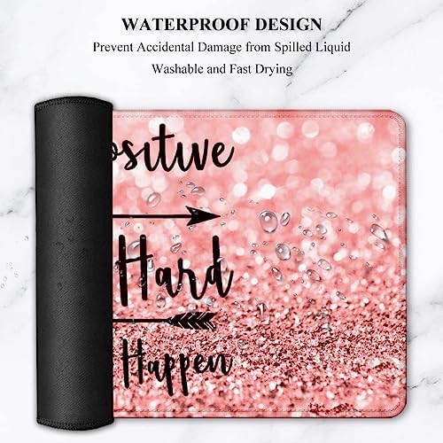 Lateefah Mouse Pad with Wrist Rest, Desk Mat + Keyboard Wrist Rest Set, Desk Pad for Keyboard and Mouse, 4-in-1 Large Mouse Pad with Wrist Support for Office, Home