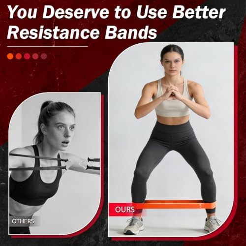 Resistance Bands for Working Out, 5 Levels Exercise Bands Set