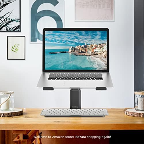 BoYata Laptop Stand, Height Adjustable Laptop Riser for 11-17" Laptops