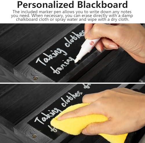 Wall Mail Organizer, Rustic Key and Mail File Holder for Wall Mount