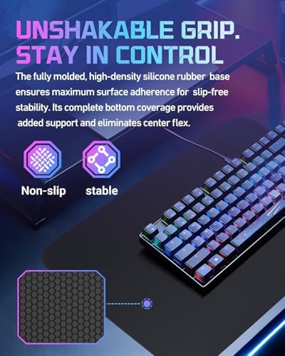Large Glass Gaming Mouse Pad, 19.3 x 16.5 Inch FPS Tempered Glass