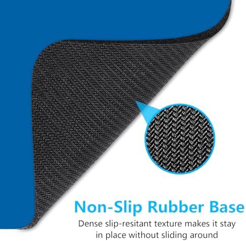 Dapesuom Small Mouse Pad, 6 x 8 Inch Thick Rubber Premium-Textured Non-Slip Portable & Washable Mini Mouse Mat for Women Men Wireless Laptops Keyboard Tray Gaming Computer Office Travel, Dark Blue