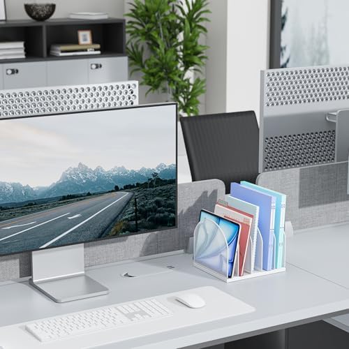 gianotter Desktop File Organizer with 5 Compartments