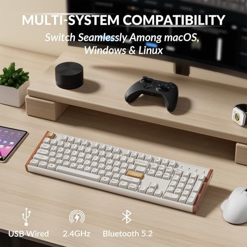 Keychron K10 HE 100% Wireless Hall Effect Keyboard, Silent Banana Switch