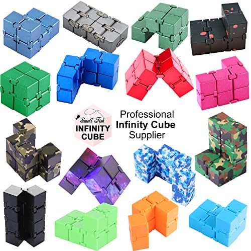Fidget Cube for Kids & Adults, Built-in Metal Never Ending Infinity Cube