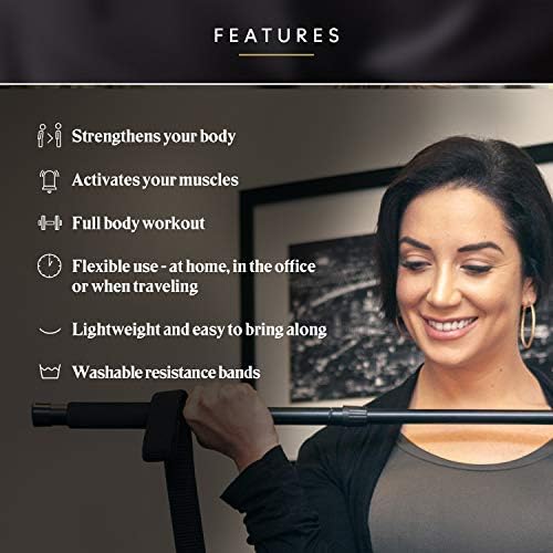 Mini Gym, Full Body Exercise Kit with Resistance Band to Use at Home, to Travel, Or at The Office