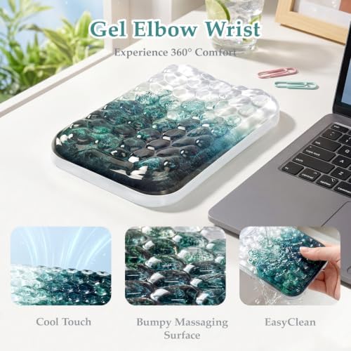 Ospelelf Elbow Wrist Rest Pad for Desk, Gel Arm Rest Pad Support for Laptop
