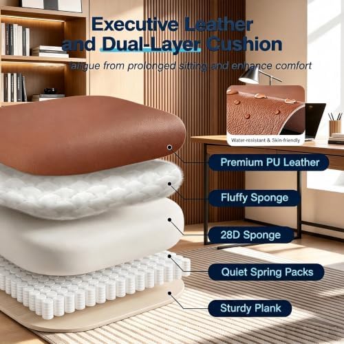 Big and Tall Office Chair, High Back Gaming Chair with Footrest
